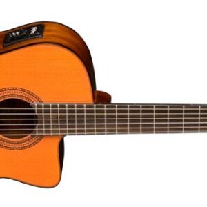 Washburn C5CE Classical Cutaway Acoustic Electric Guitar. Natural