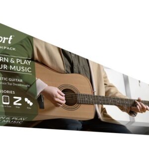 Cort EARTHPACKOP Earth Series Acoustic Guitar Starter Pack. Open Pore