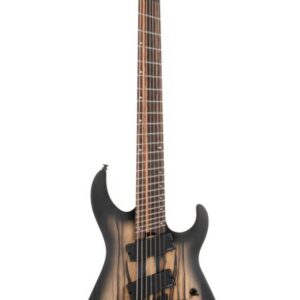 Cort KX507MS-NBB KX Series Pale Moon 7-String Multi-Scale Electric Guitar. Natural Black Burst