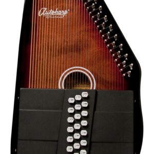 Oscar Schmidt OS21CE 21 Chord Acoustic Electric Auto Harp. Tobacco Sunburst