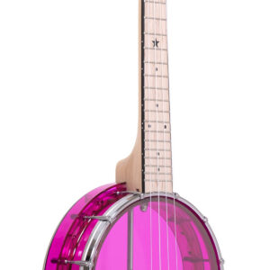 Little Gem (Amethyst): See-Through Banjo-Ukulele with Bag