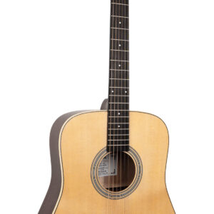 The Dread: Acoustic-Electric All Solid Wood Guitar with Bag - Satin Natural